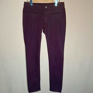 DL1961 maroon Emma lower rise skinny jeans in size 27 with 29 inch inseam
